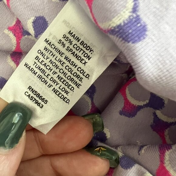 BP. Nordstrom Purple Cropped Tube Top Geo Print Size LARGE - Picture 8 of 10